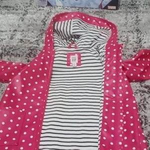 Toddler 4T Gap pink polka dot Rain Coat